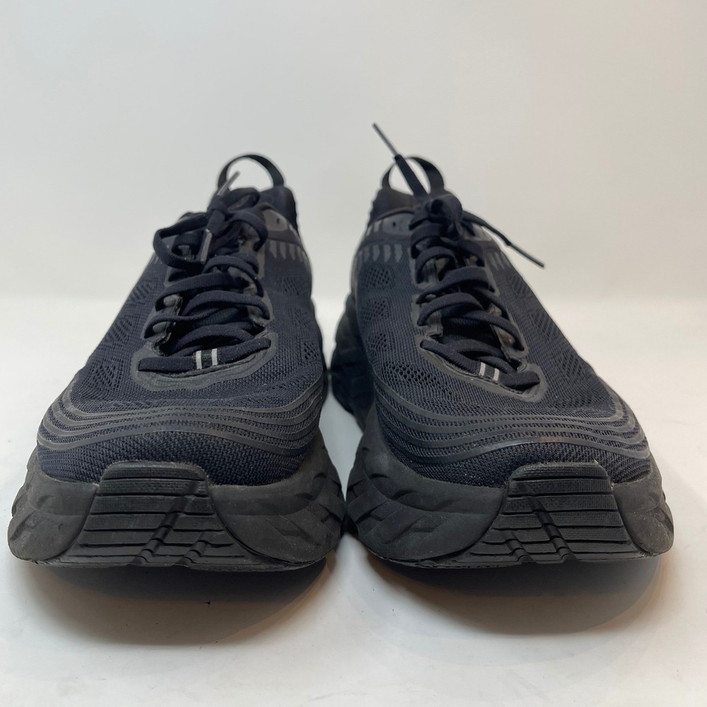 Hoka Bondi 7 Running Shoes Mens 11 Black Good Max Cushion Road Sneakers - Picture 2 of 11